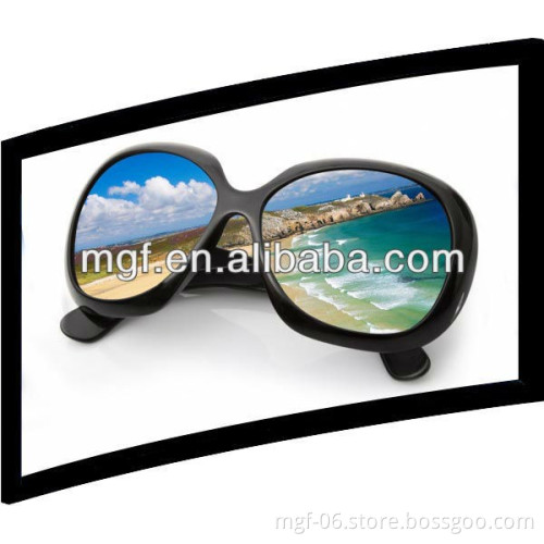 VISUAL-Vedio3D Curved Frame Rear Projection Screen/PVC Aluminum frame CURVED fixed frame Screen